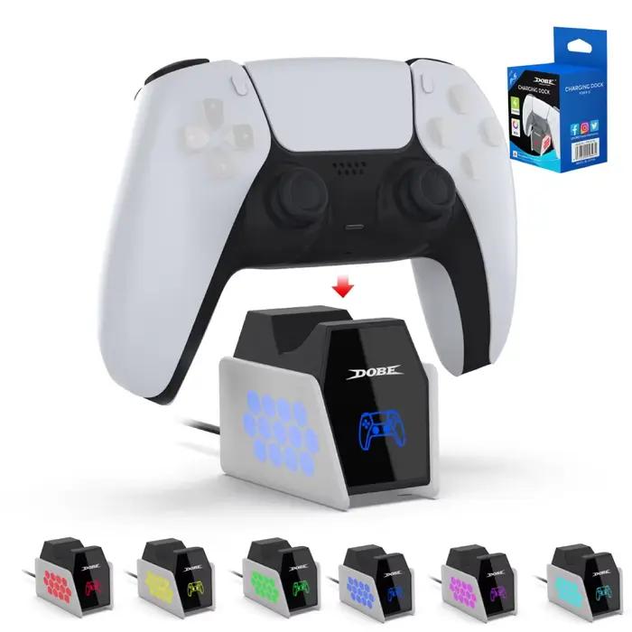 Station de charge optimisée pour manette PS5 avec chargeur de contrôleur de lumière LED