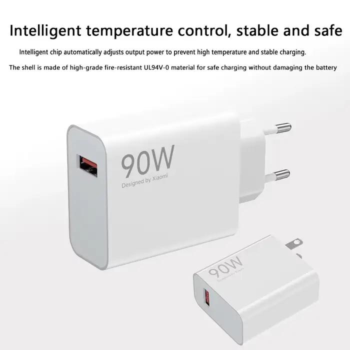 Chargeur Xiaomi 90W Original Hypercharge Combo Câble de Charge Rapide Type C