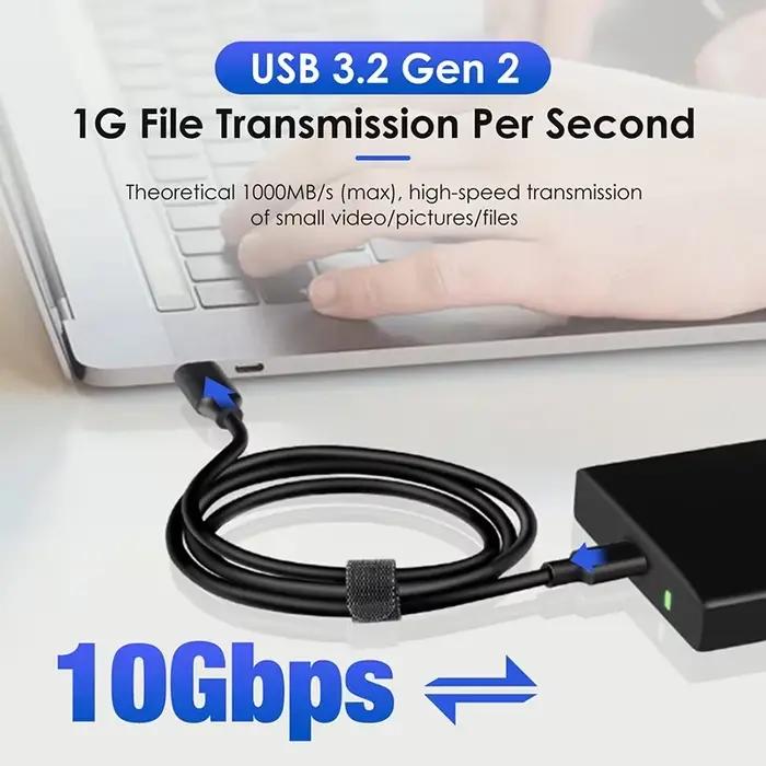 Câble USB 3.2 10Gbps Type C USB A à type-c 3.2 Gen2