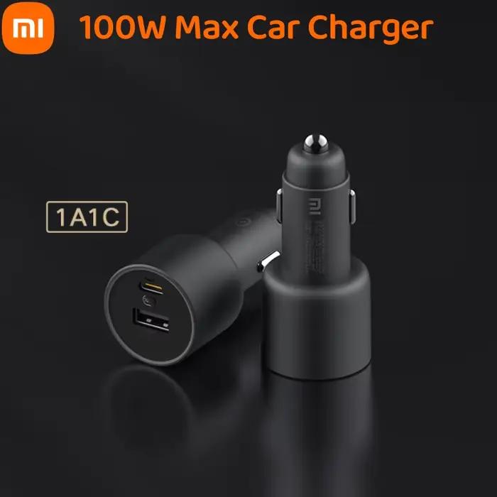 Original Xiaomi Chargeur De Voiture 100W Max Charge Rapide