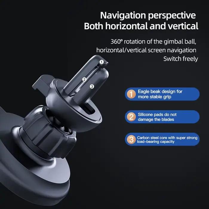 Support de téléphone magnétique sans fil pour voiture avec anneau pour iPhone 12 13 14 15 16 17 Pro Max Mini