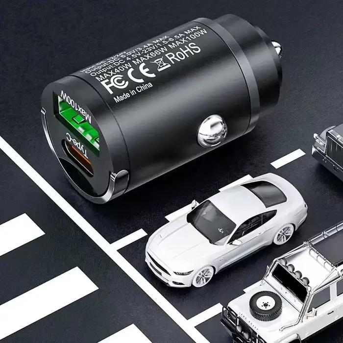 100W USB chargeur de voiture briquet Charge rapide USB Type C adaptateur