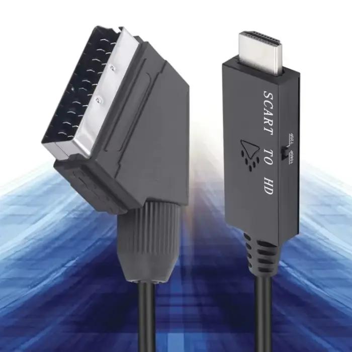 Câble convertisseur SCART vers HDMI pour HDTV/DVD adaptateur audio-vidéo haute qualité occasions spéciales