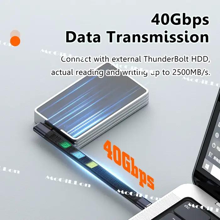 Câble coudé USB 4.0 Gen3 40Gbps FPC