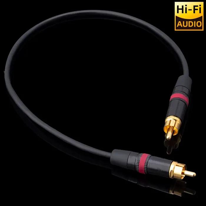 ▲ Japon Mogami 2964 75 Ohm câble Coaxial numérique prise RCA OFC Double blindage Hifi Spdif ligne Audio pour TV DAC amplificateur haut-parleur