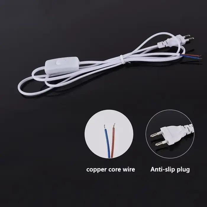 Câble d'alimentation AC 220V avec Interrupteur Prise US EU 1.8m Pour Appareils Electroménagers Occasions Spéciales