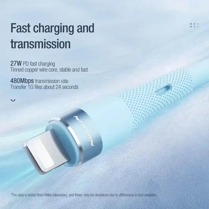 Nillkin-Câble de charge rapide en silicone liquide