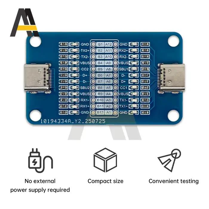 Carte d'inspection de câble de charge rapide à double tête type-c