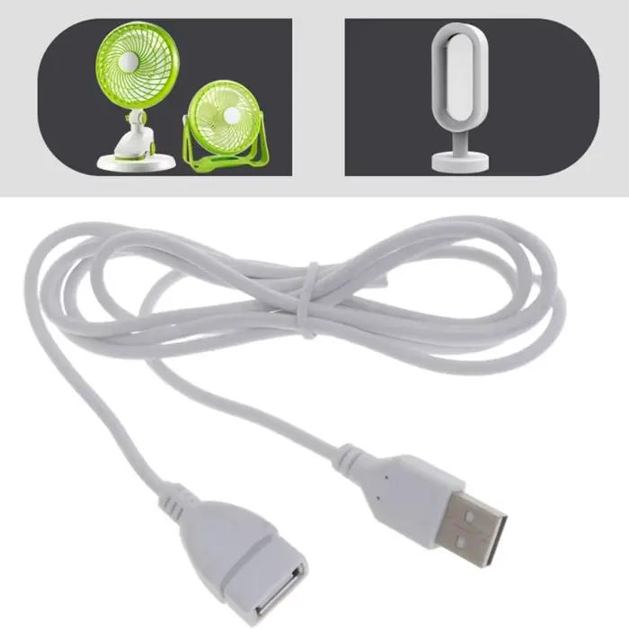 Câble d'extension USB blanc mâle vers femelle 150 cm pour appareils intelligents usage quotidien