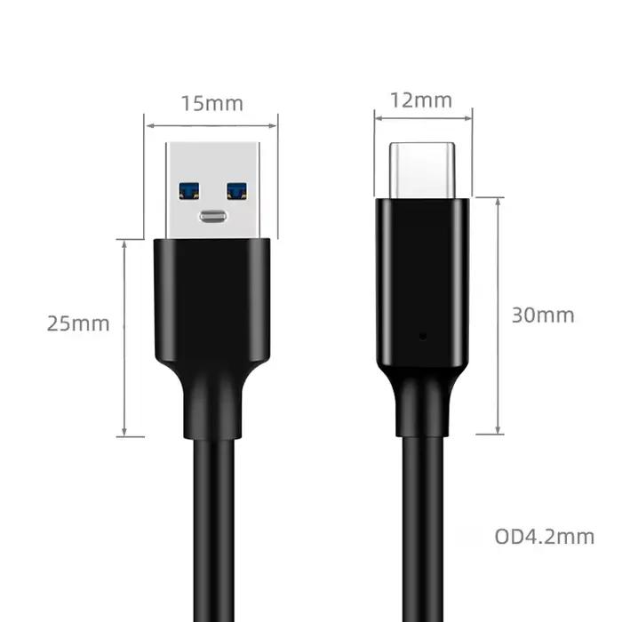 Câble USB3.2 10Gbps USB Type A vers USB C 3.1/3.2 Gen2