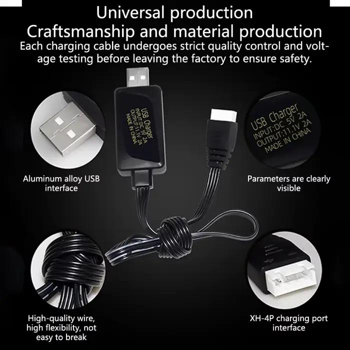 Chargeur de batterie Li-ion 11.1V 3S avec Balance et lumière de protection