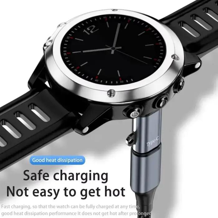 Adaptateur de chargeur de montre intelligente pour Garmin Fenix 7 7X 5S 6 6X 6S PRO Type C