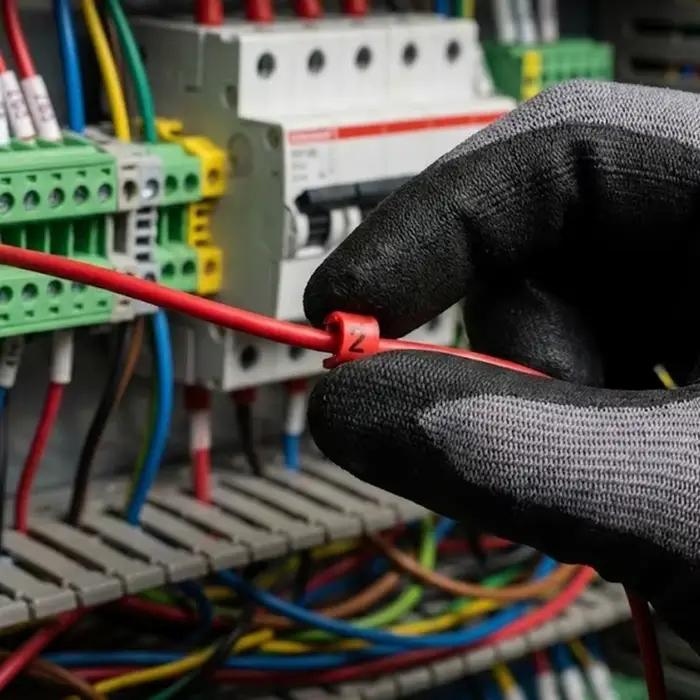 Étiquettes de câble en PVC numérotées de 0 à 9, étiquettes d'identification de tube étanches, étiquettes de gestion de câbles électriques, étiquettes numérotées pour fils