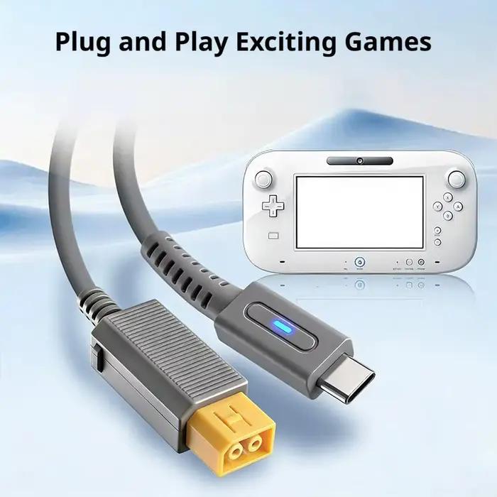 Câble de charge USB-C vers Wii U de 1