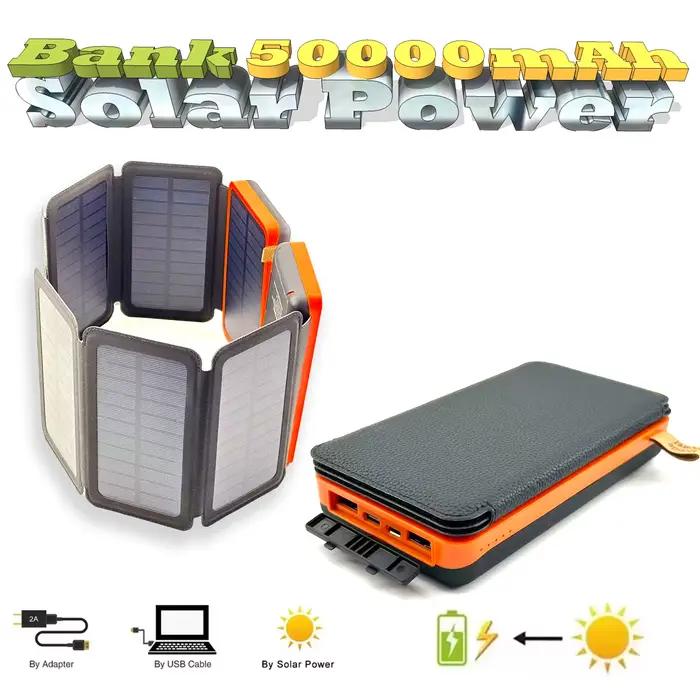 Chargeur solaire sans fil avec 4 panneaux solaires