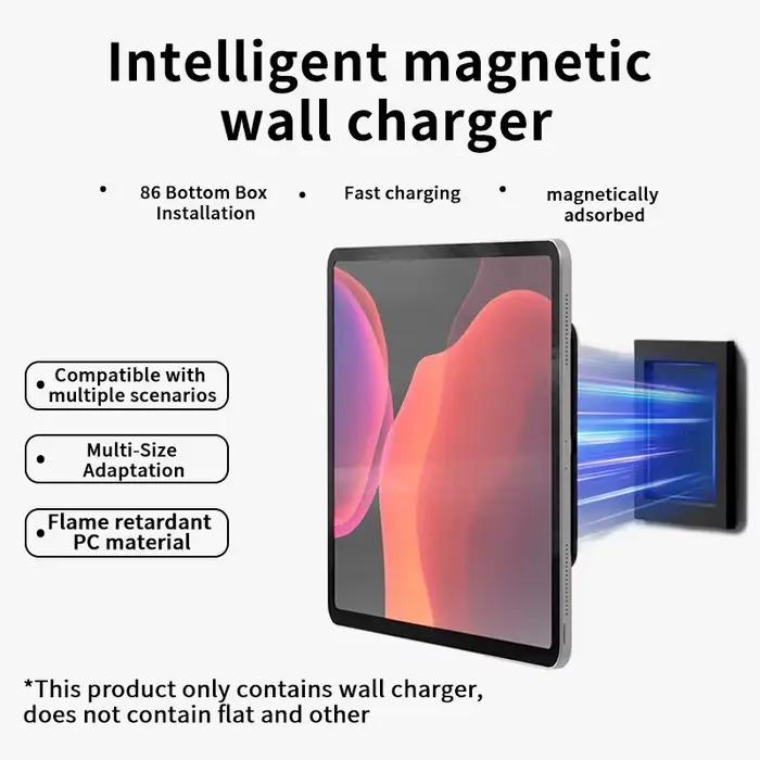 Magnet Wall Mounted Wireless Tablet Charger Magnetic