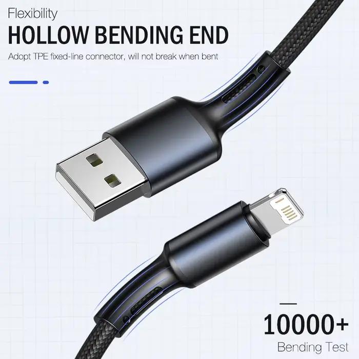 Câble USB de 3M de Long pour iPhone 11 12 13 14 Pro Max X XR 5 6 7 8 Plus SE 2022 Apple iPad