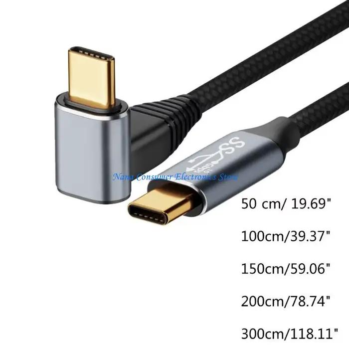 Câble USB C vers USB C à droit G7NE 100W, rapide USB C vers C type-c 0.5M à