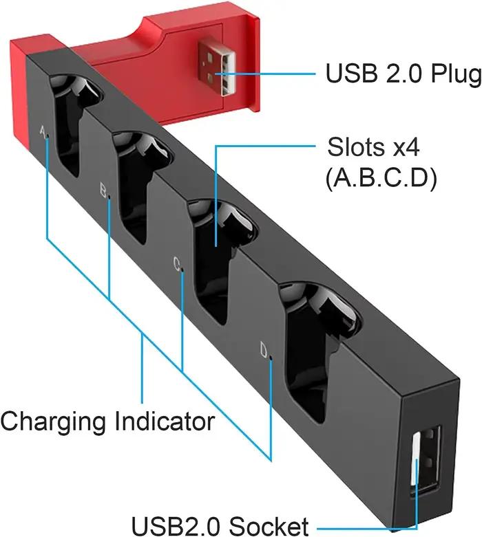Chargeur de contrôleur Joy-Con pour Nintendo Switch