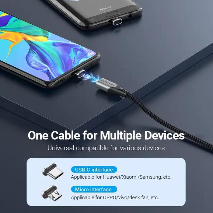 Vention câble de Charge magnétique 3A