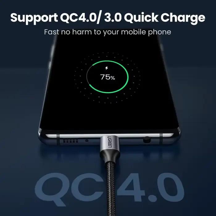 Câble Ugreen USB C vers USB Type C pour MacBook Pro iPad 2020 fil de chargeur USB pour Samsung S20 Huawei câble de Charge rapide 4.0 PD 60W