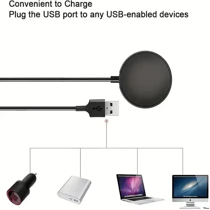 Chargeur sans fil pour montre magnétique, pour Samsung Galaxy Watch 8/7/6/5pro/5/4/3 Active 2, Station de charge rapide pour montre Portable