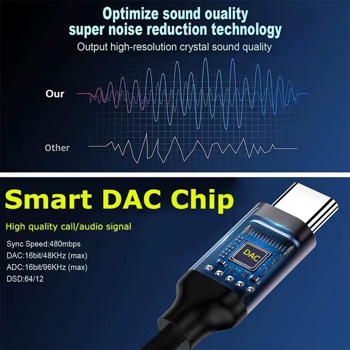 Adaptateur audio USB Type C vers prise casque 3