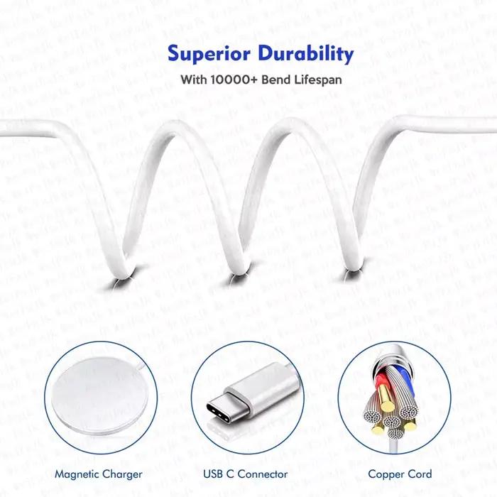 Chargeur sans fil d'origine Apple Magsafe pour iPhone 16 15 14 13 12 11 Pro Max X XS XR 8 Plus Charge rapide Type C Câble Lightning