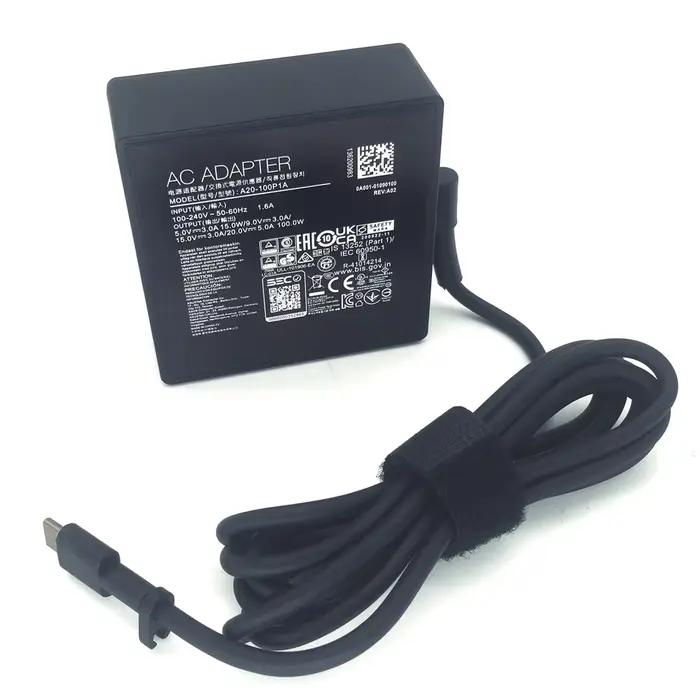 Chargeur USB-C authentique 100W pour ordinateurs portables ASUS ROG A20-100P1A