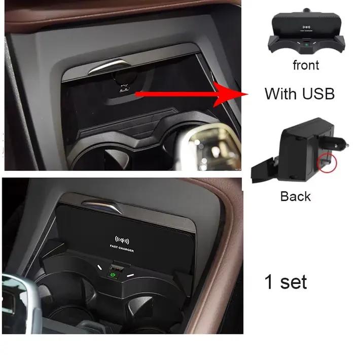 Chargeur sans fil 15W pour BMW X1 F48 F49 X2 F39 2016-2021