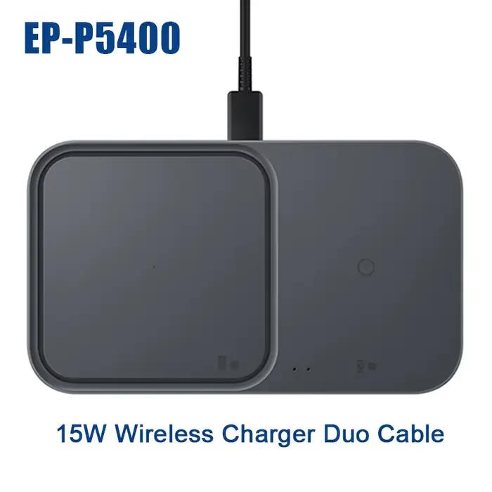 Chargeur sans fil Duo avec adaptateur de voyage 15W