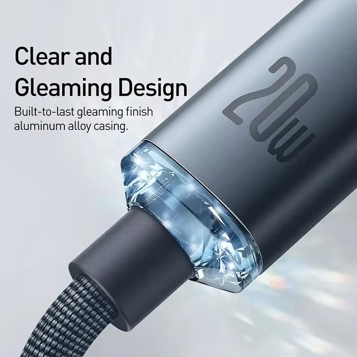 Câble de chargement rapide Baseus USB Type C PD 20W pour iPhone 14 13 12 Pro X 8 en tresse robuste et certifié pour charge rapide occasions quotidiennes et cadeaux