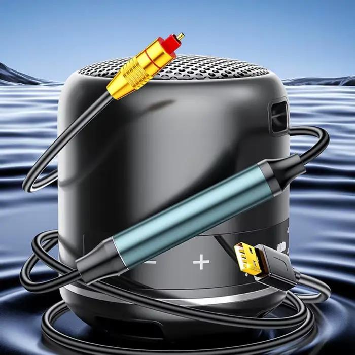 Câble son analogique à Fiber optique numérique USB