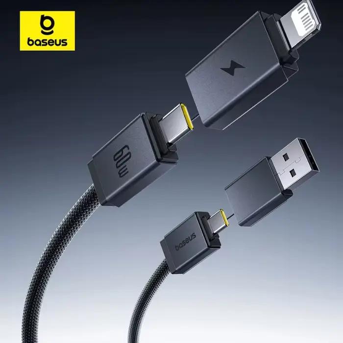 Câble USB 4 en 1 Baseus pour iPhone 15 16 Promax