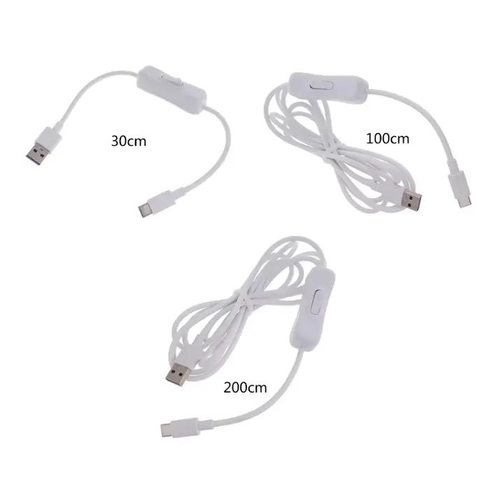 Câble données type-c vers USB avec interrupteur d'alimentation