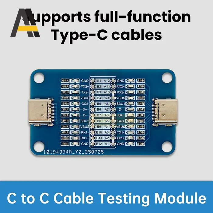 Carte d'inspection de câble de charge rapide à double tête type-c