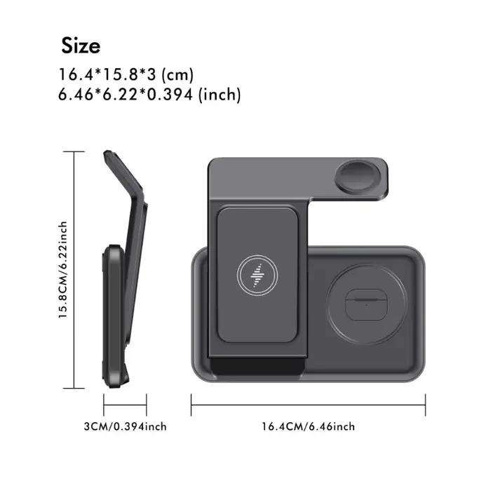 Chargeur sans fil 3 en 1 pour iPhone 17~12