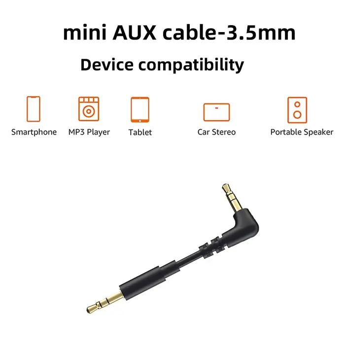 Câble Audio AUX 3.5mm pour Casque Voiture Haut-parleur Compatible Samsung Xiaomi Occasions Spéciales
