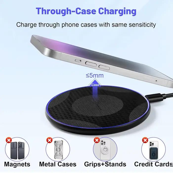 Chargeur sans fil universel à haute vitesse de 15 W