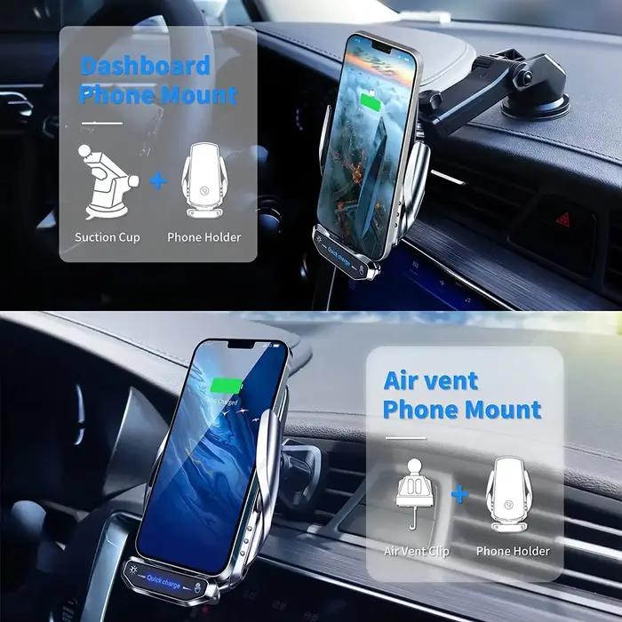 Station de charge rapide magnétique sans fil pour voiture