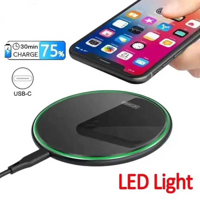 Chargeur sans fil rapide et pratique pour iPhone 17 16 15 14 13 12 Pro Max 8 Mini Samsung Xiaomi Occasions spéciales et quotidienne