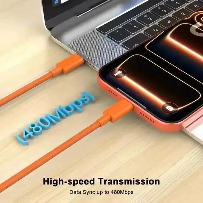 Câble de données USB-C à charge rapide PD 60W de 1 à 3 mètres pour iPhone 17 16 Pro Max 17 Air