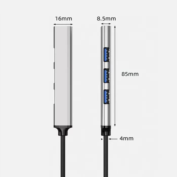 Hub USB Type C 3.0 4 Ports Multi USB Adaptateur Répartiteur pour HUAWEI Xiaomi Lenovo Macbook PC Accessoires Informatiques Occasions Spéciales