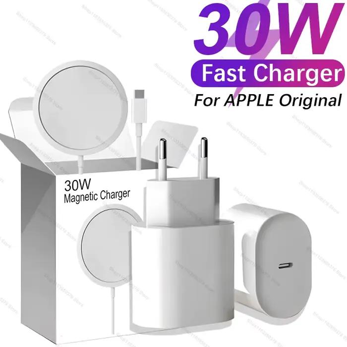 Chargeur rapide d'origine 30W pour APPLE iPhone 16 15 14 13 12 11 Pro Max Plus Type C