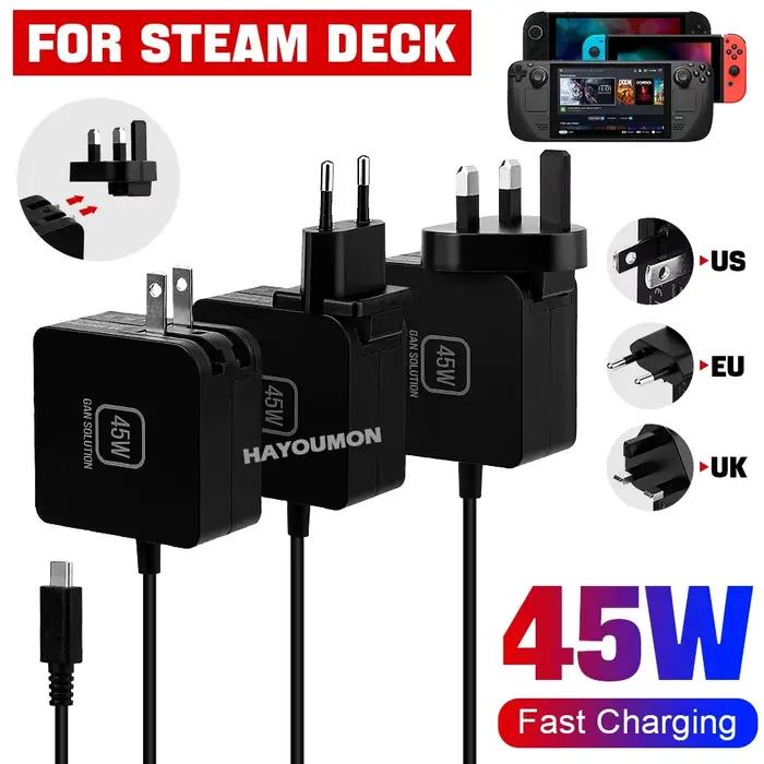 Chargeur rapide pour Steam Deck 45W