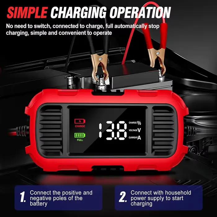 Chargeur de batterie de voiture 12V 2A
