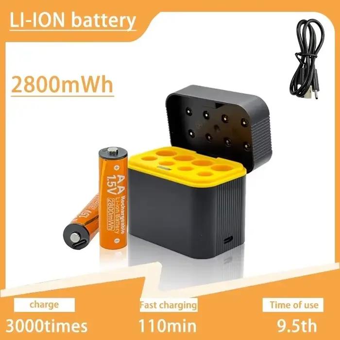 Chargeur de batterie 4+4 emplacements
