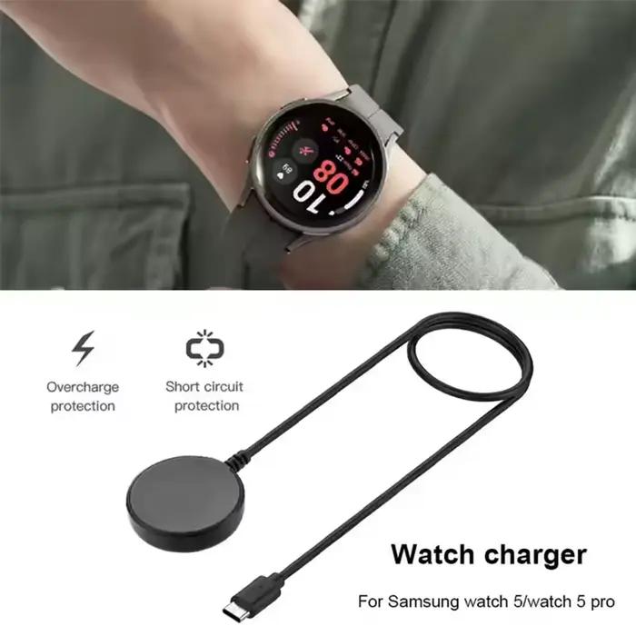 Chargeur sans fil pour montre Samsung Galaxy Watch 7 Ultra 6 5 Pro 5 4 3 Active 2 1 Gear Sport S3 station de recharge portable élégant pour femme occasions spéciales