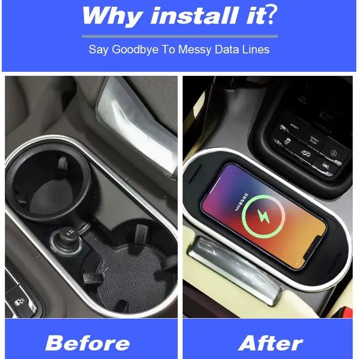 Chargeur de voiture sans fil pour Porsche Cayenne 2011-2017