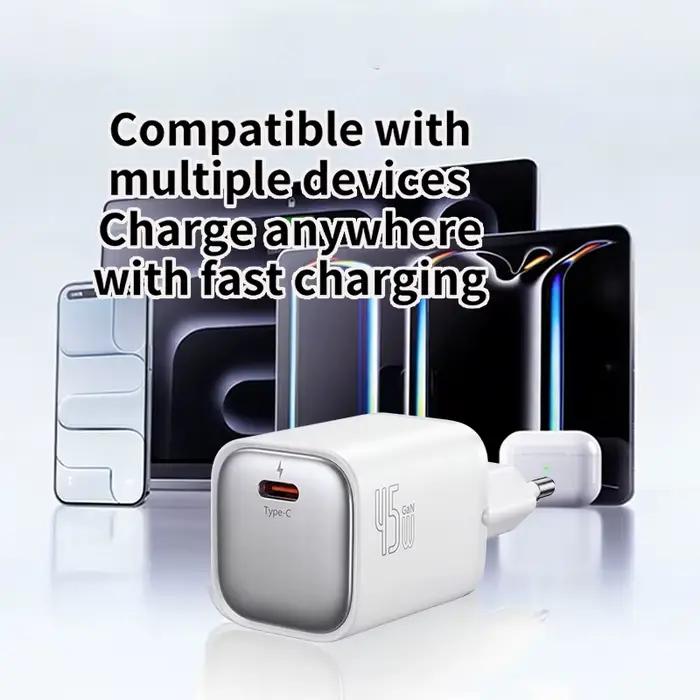 Chargeur GaN 45W pour iPhone 17 16 15 Pro Max